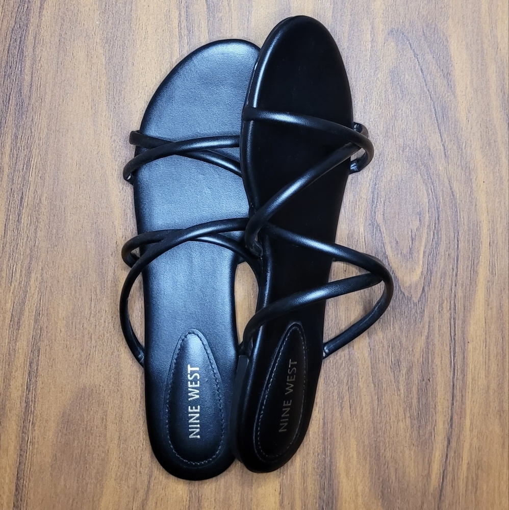 Nine West flat sandals, size 11